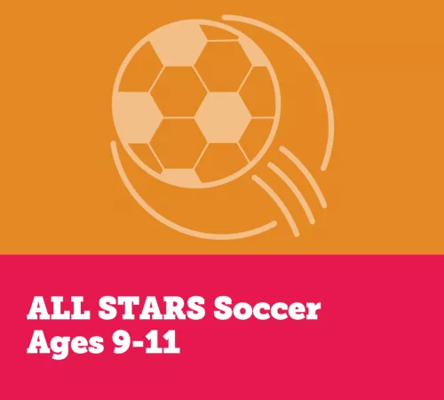 ALL STARS Soccer Logo; Ages 9-11