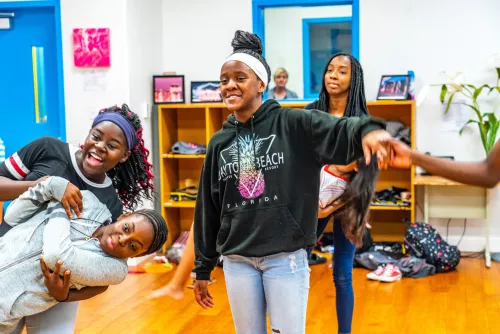 Youth playing 
